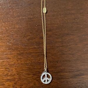 Juicy Couture Peace Sign Necklace